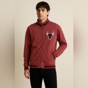 Vintage Mitchell & Ness NBA HWC Chicago Bulls Full Zip Track Jacket Size M